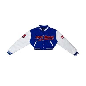 Beyond the Range Cropped Varsity Jacket
